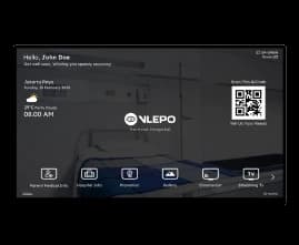 Layar Vlepo dengan QR code akses
