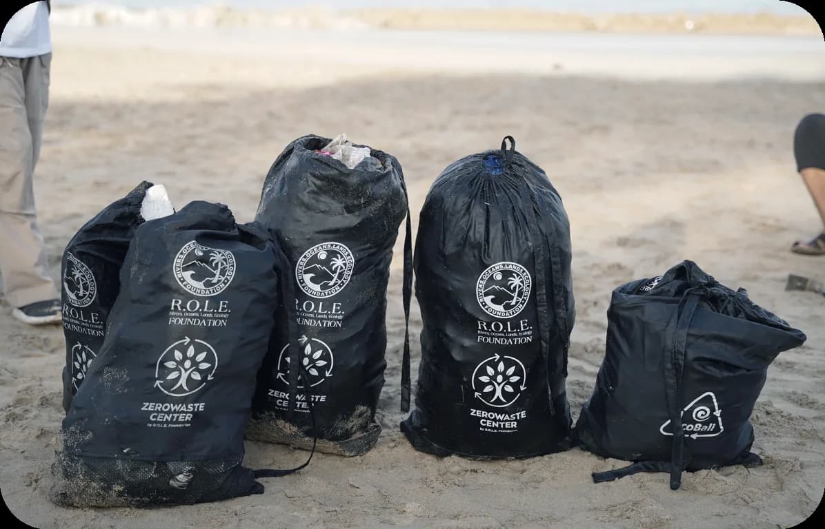 Kegiatan beach clean-up Varnion 4